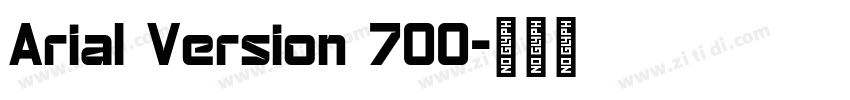 Arial Version 700字体转换